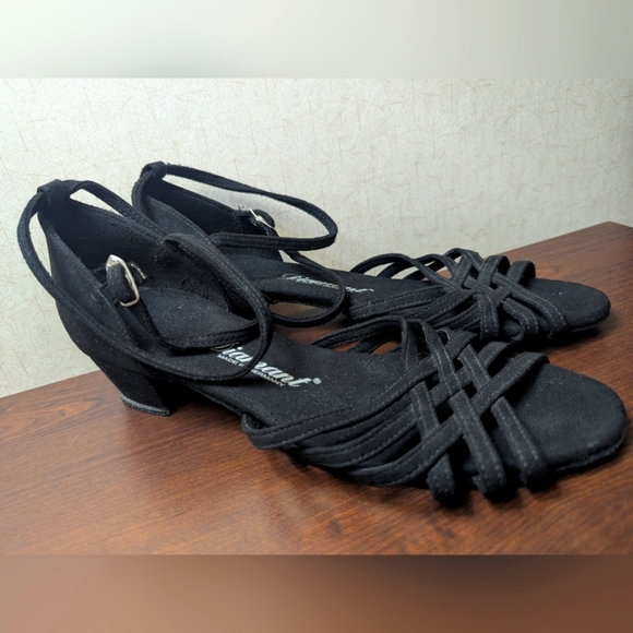 Diamant Ballroom Latin Salsa Dance Shoes with Vario Spin Sole Dancing Shoe Sz 9 - Picture 3 of 15